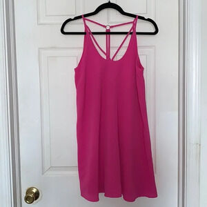 Francesca’s Blue Rain Barbie Pink Swing Dress